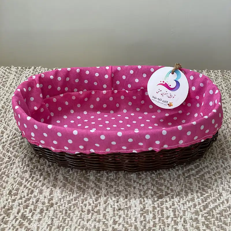 سبد نان حصیر بافی کلبه بلوط مدل زیبا