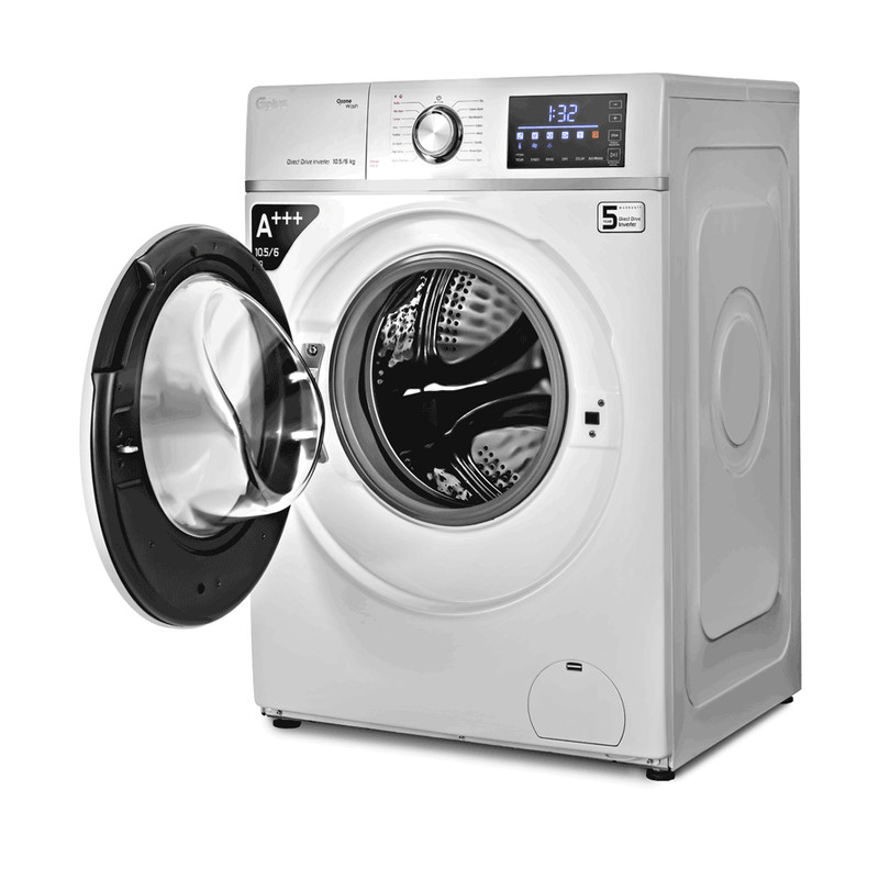 ماشین لباسشویی جی پلاس مدل GWM-MD109W ظرفیت 10.5 کیلوگرم