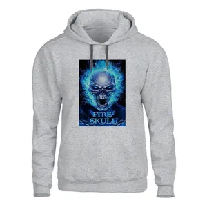 هودی مردانه مدل اسکلت کد 172رنگ طوسی