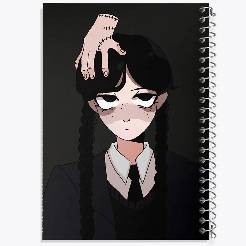 دفتر نقاشی 50 برگ خندالو طرح ونزدی (Wednesday) کد F2464