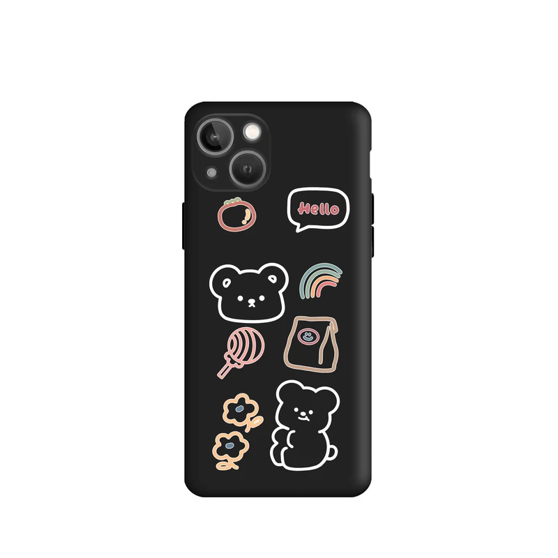 کاور قاب گارد طرح خرس کیوت کد m6811 مناسب برای گوشی موبایل اپل iphone 13 mini