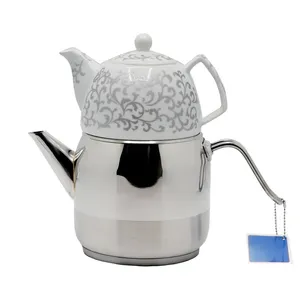 ست کتری و قوری مدل UN-7280 گنجایش کتری 2 لیتر گنجایش قوری 0.5 لیتر 