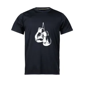 تی شرت آستین کوتاه مردانه مدل boxing2_N1_0130 رنگ مشکی