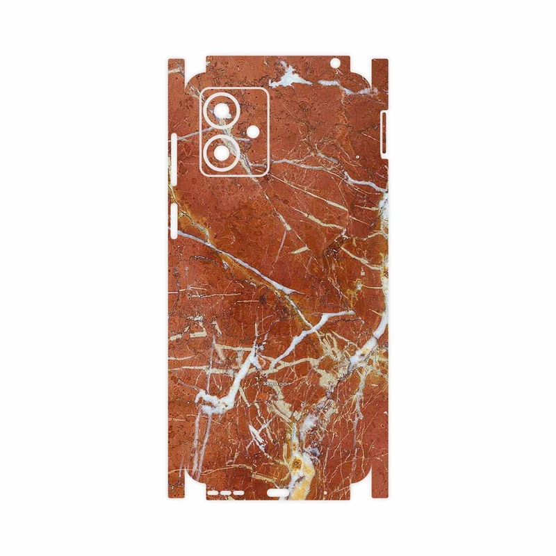 برچسب پوششی ماهوت مدل Red Marble-FullSkin مناسب برای گوشی موبایل موتورولا Moto G14