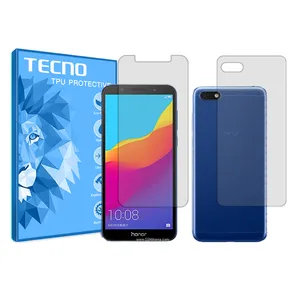 Tecno HyGEL model transparent screen protector suitable for Honor 7S mobile phone along with the back protector