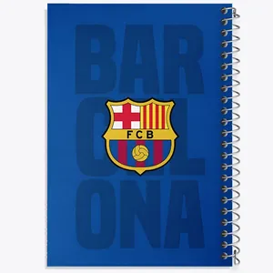 دفتر مشق 50 برگ خندالو طرح بارسلونا (Barcelona) کد F6895