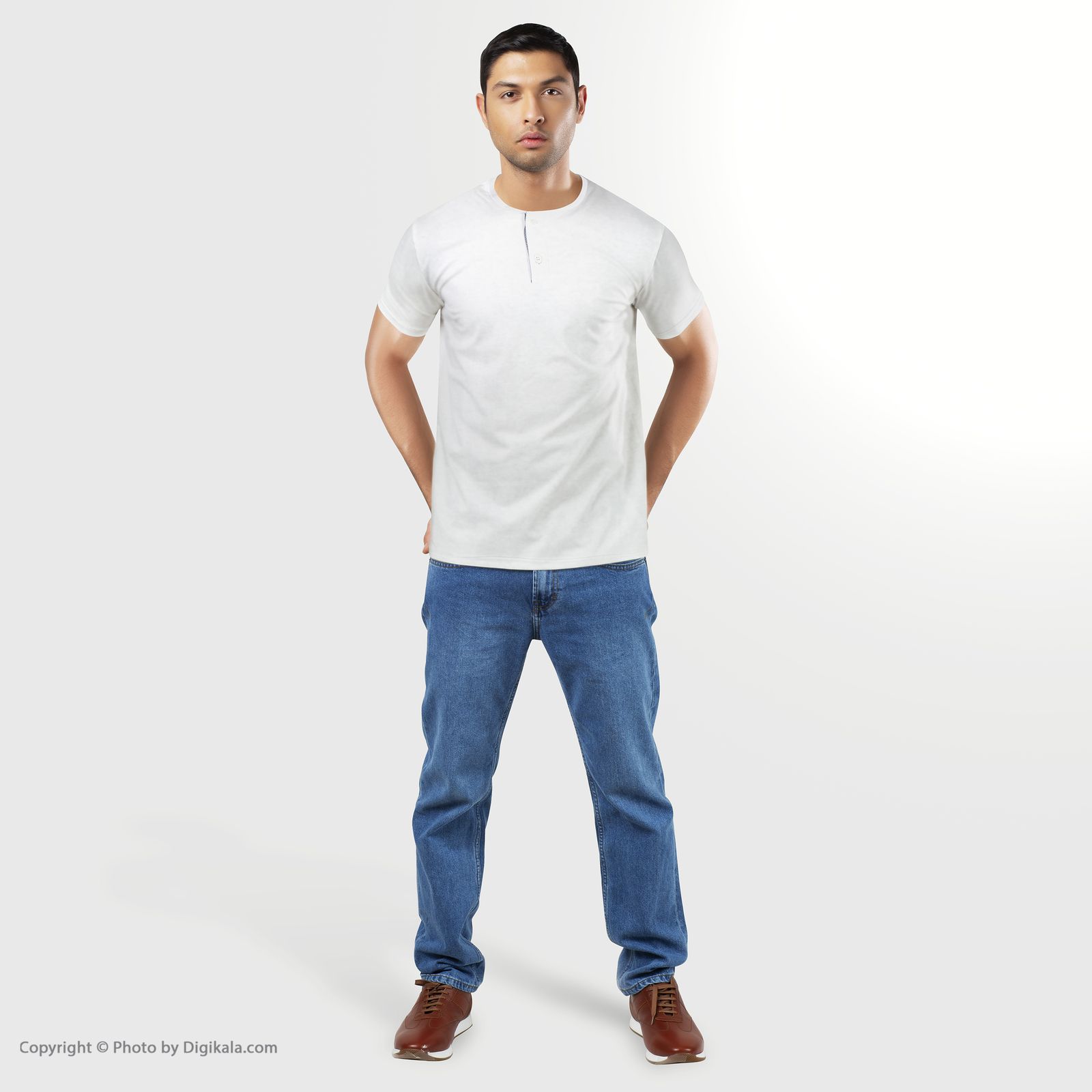 تی شرت مردانه آر ان اس مدل 1131117-01 - سفید - 3