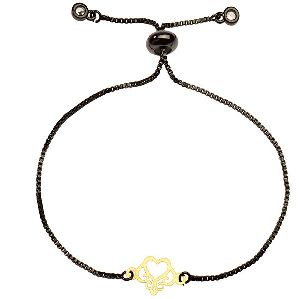 دستبند طلا 18 عیار زنانه کرابو طرح گل مدل Kr1216 -  - 1