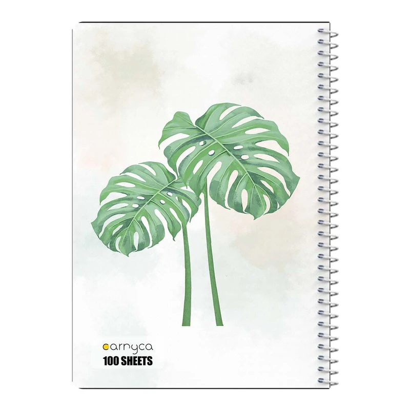 دفتر مشق 100 برگ سیمی کارنیکا طرح گل استوایی tropical کد 38517