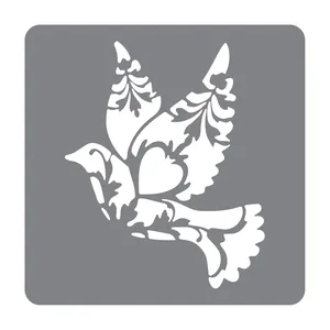 شابلون طرح کبوتر کد 30cm