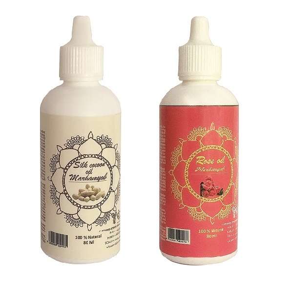 روغن صورت و بدن مرهم یاب مدل گل سرخ و پیله ابریشم حجم 80 میلی لیتر مجموعه 2 عددی