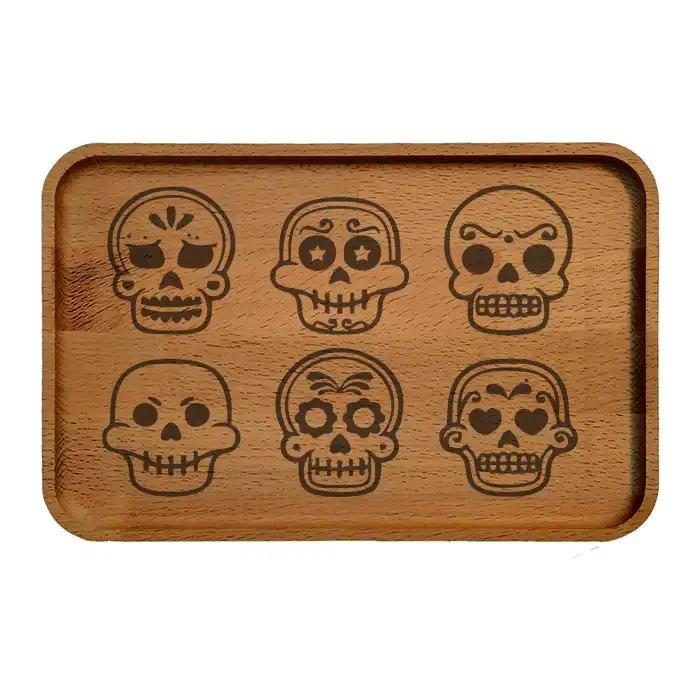 سینی چوبی مدل اسکلت ها