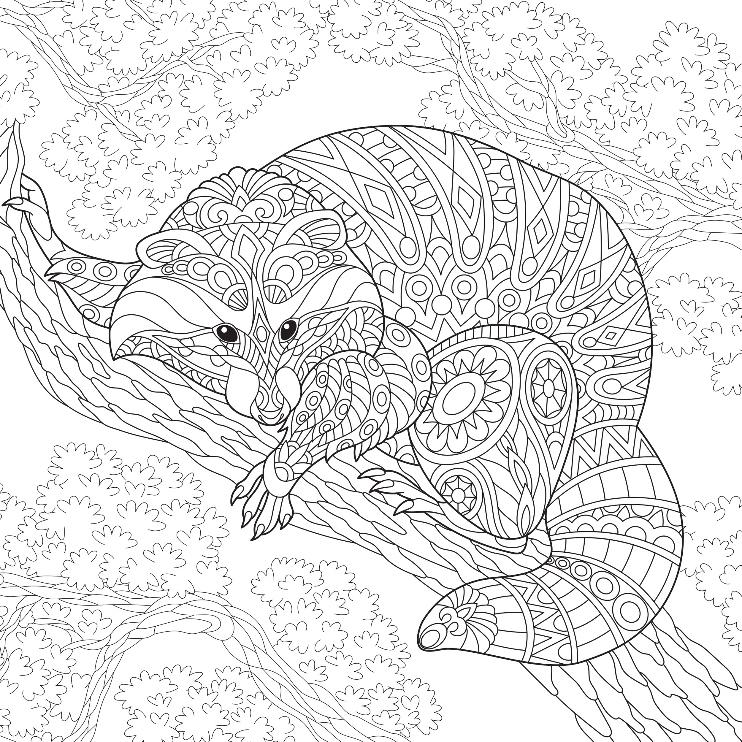 دفتر رنگ آمیزی مدل Enchanted Forest