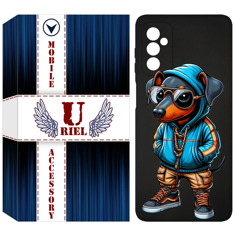 کاور یوریل قاب مدل KSH کد 49 طرح سگ مناسب برای گوشی موبایل سامسونگ Galaxy F13 4G / M13 4G / M23