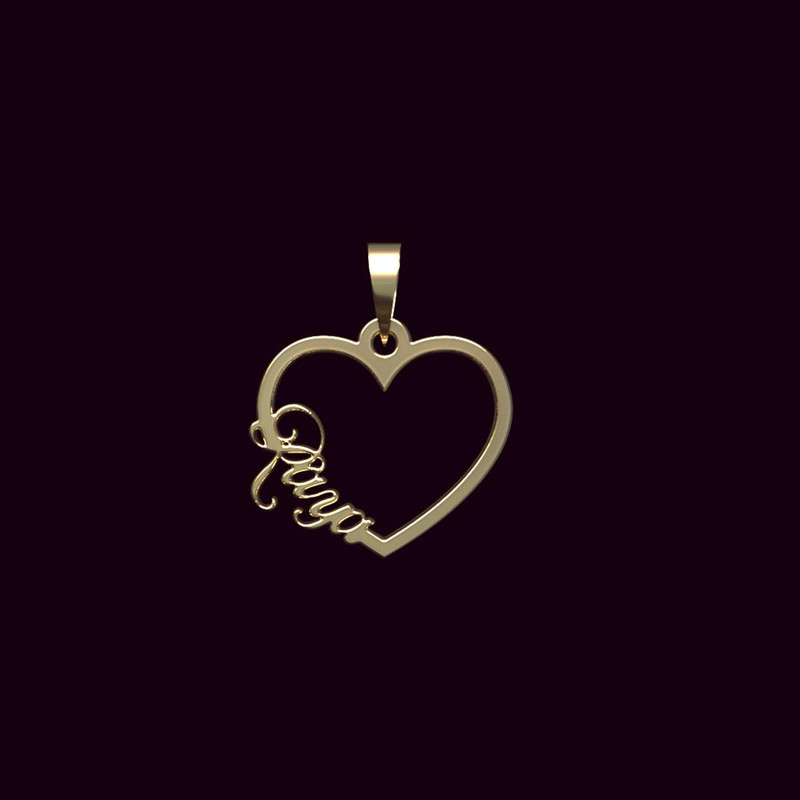 آویز گردنبند طلا 18 عیار زنانه مدوپد مدل اسم رایا raya کد PB1-10397