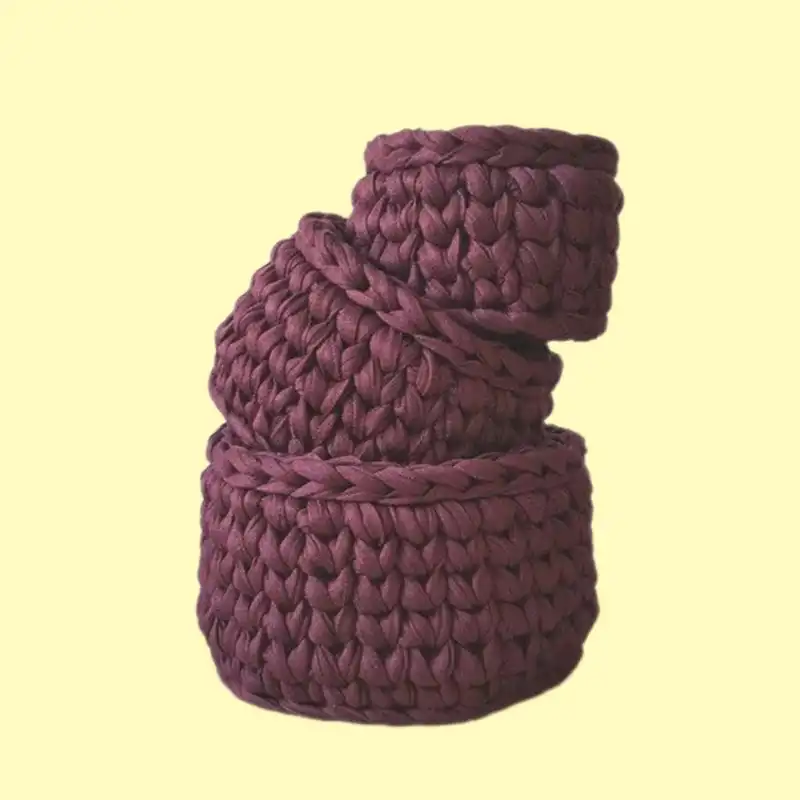 سبد قلاب بافی تریکو کد 121 مجموعه 3 عددی