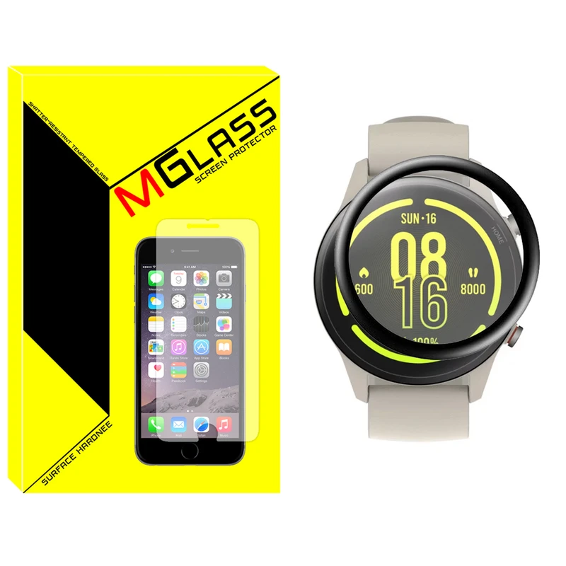 محافظ صفحه نمایش ام گلس مدل GLS_Pmma مناسب برای ساعت هوشمند شیائومی Mi Watch Color Sport