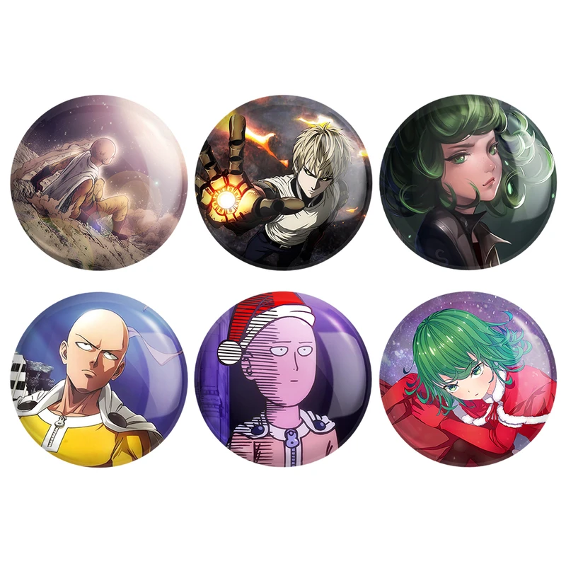 مگنت خندالو مدل انیمه مرد تک مشتی مدل One Punch Man کد 451A مجموعه 6 عددی