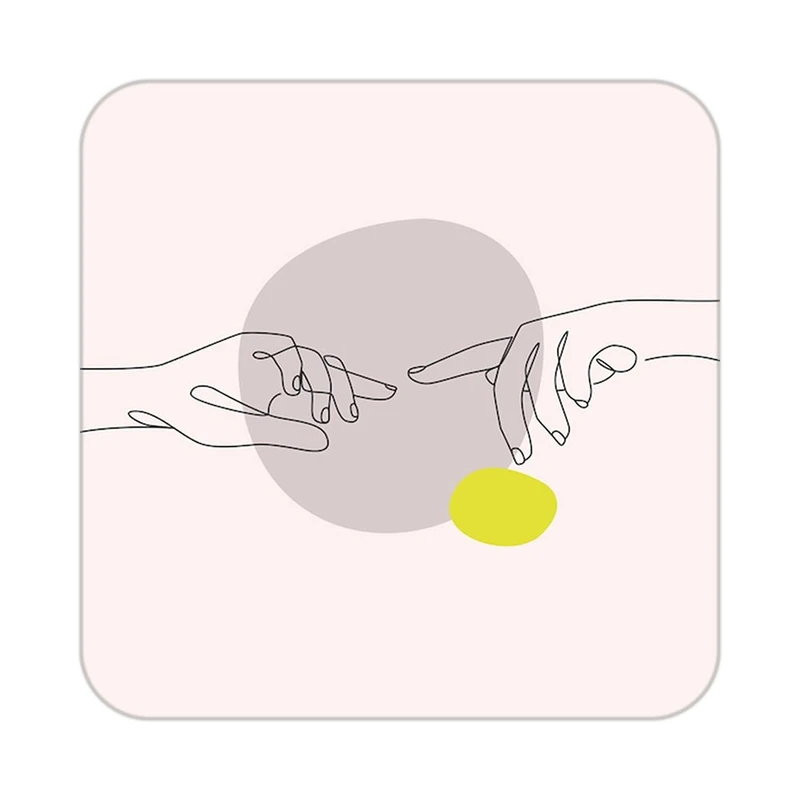 زیر لیوانی کاکتی طرح عاشقانه مدل mp38255