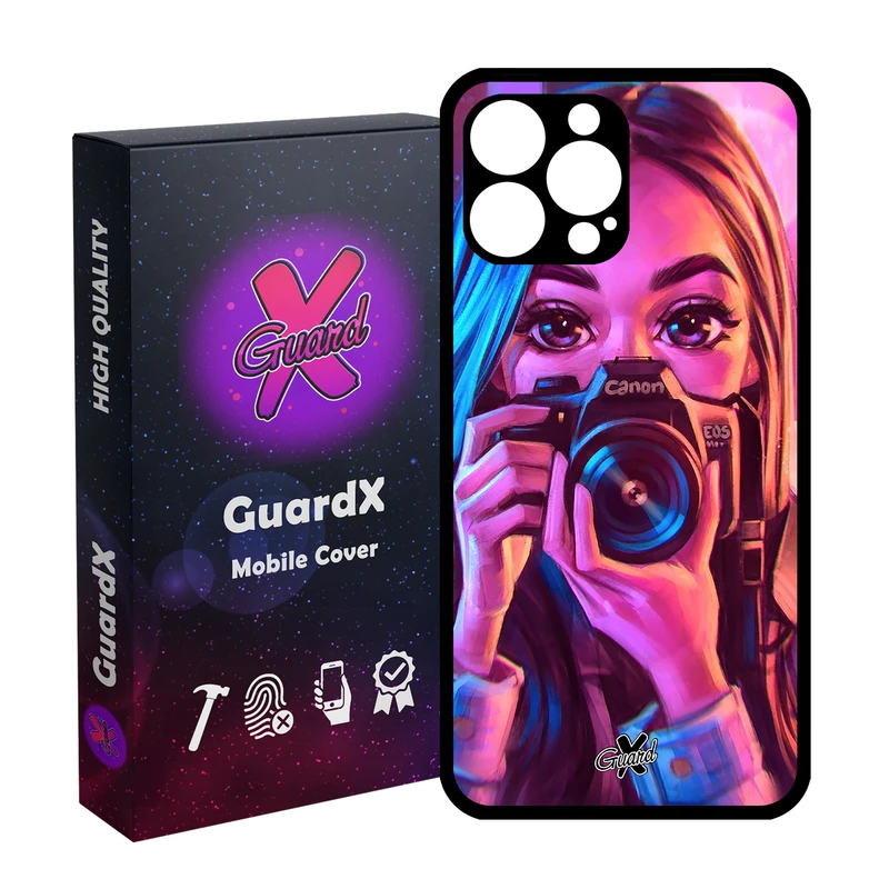کاور گارد ایکس طرح دختر مدل Glass10288 مناسب برای گوشی موبایل اپل iPhone 14 Pro Max