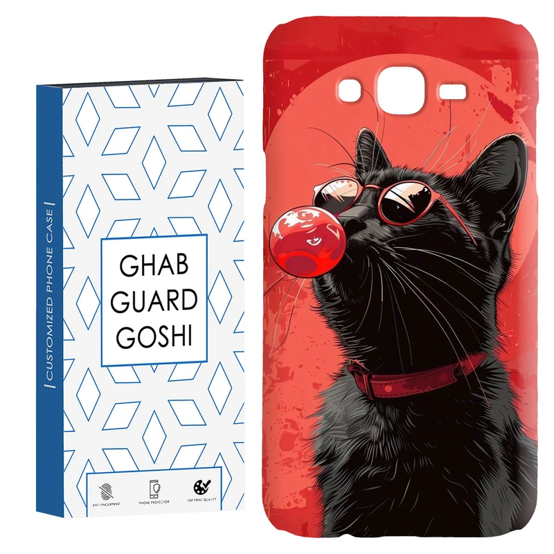 کاور قاب گارد گوشی طرح گربه کد Dimo-296 مناسب برای گوشی موبایل سامسونگ Galaxy J7 2015 / J7 core / J700