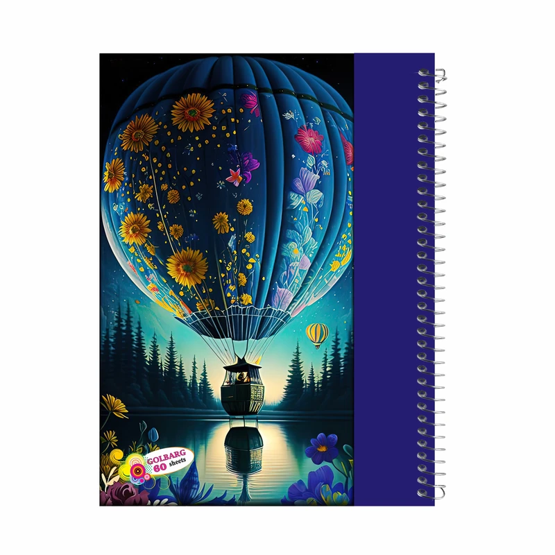 دفتر مشق 60 برگ گلبرگ مدل بالن کد 2077