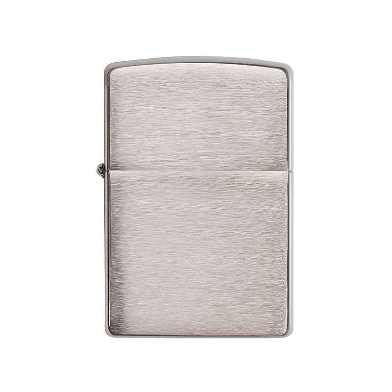 فندک زیپو مدل  Reg Brush Fin CHROME کد 200 