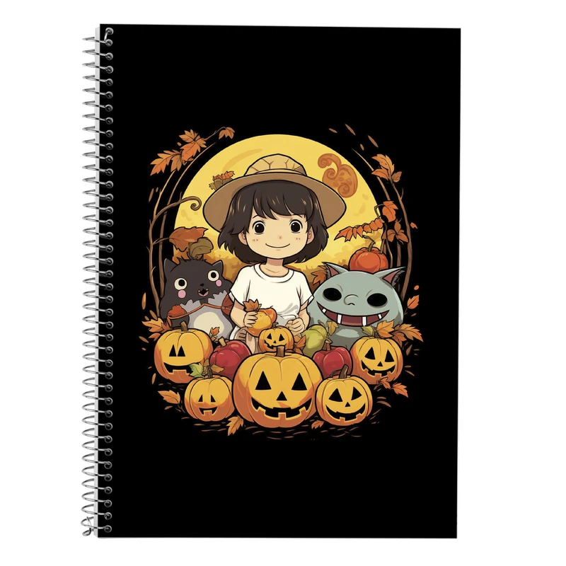 دفتر زبان 50 برگ مدوپد مدل دوخط طرح Ghibli کد DF2507