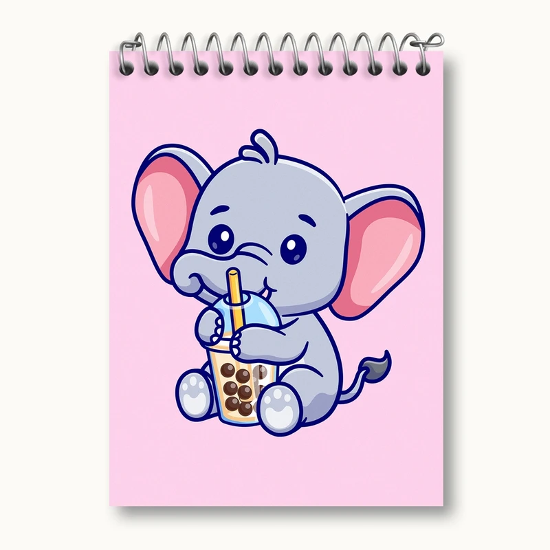 دفتر یادداشت 50 برگ خندالو مدل فیل کوچولو کد 29485