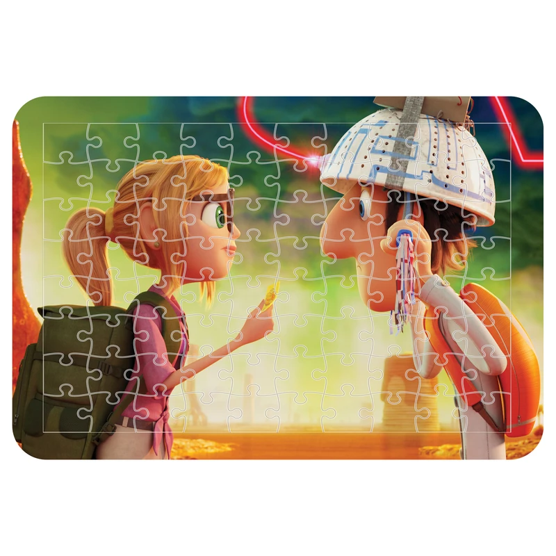 پازل 54 تکه مدل CHB1472 طرح انیمیشن ابری با احتمال بارش کوفته قلقلی