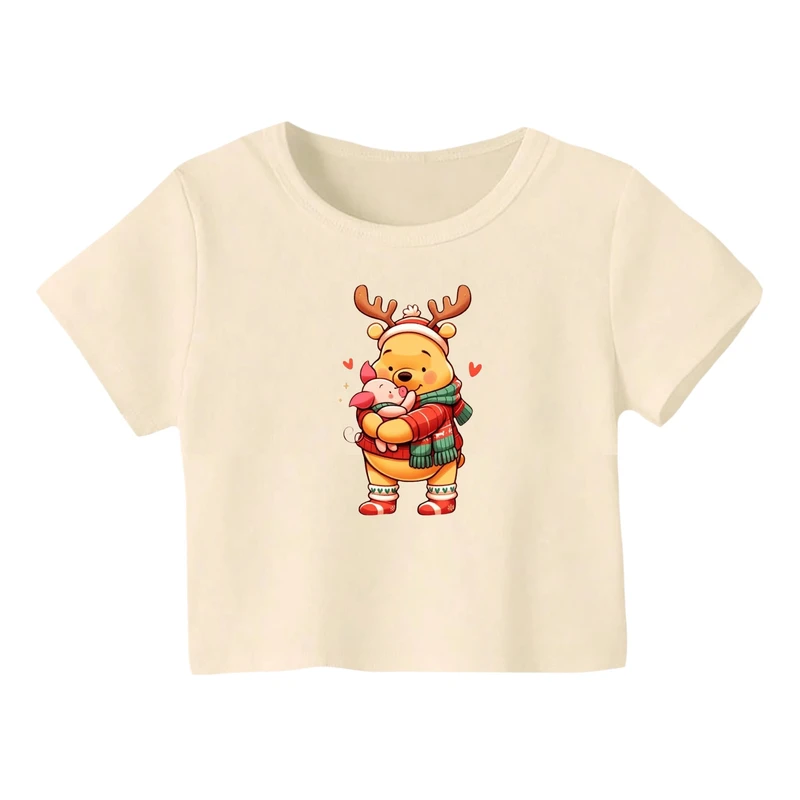 کراپ‌ تی‌شرت آستین کوتاه زنانه مدل پو کد 12