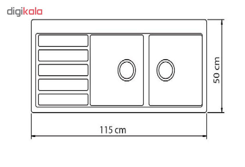 سینک ظرفشوئی شاین کد 526