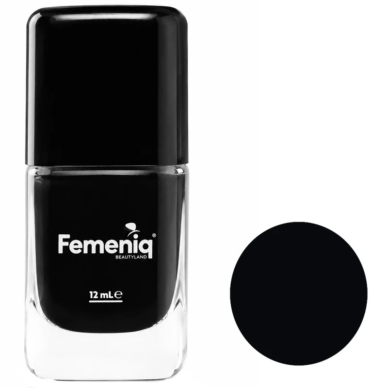 لاک ناخن فمنیک مدل nature friendly شماره 102 رنگ مشکی حجم 12 میلی لیتر