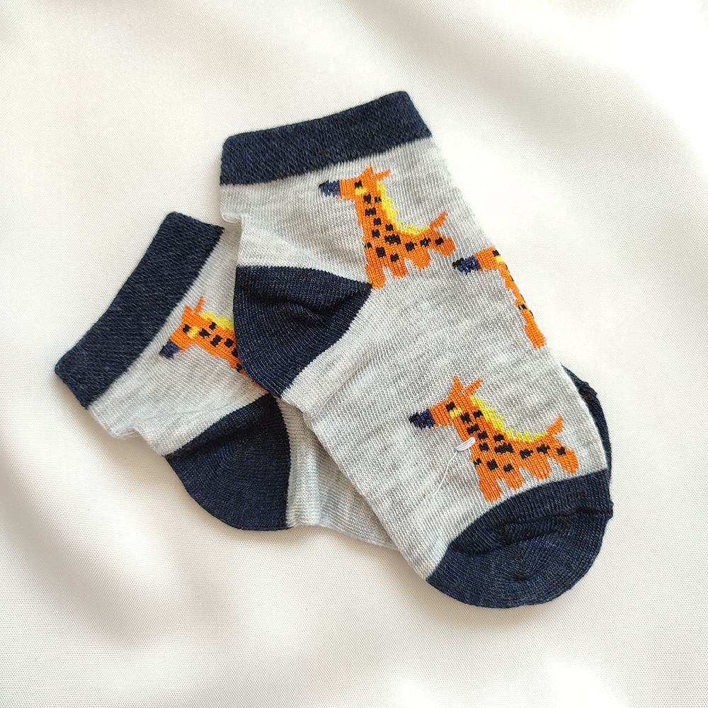 جوراب ساق کوتاه پسرانه لیمونار گالری مدل زرافه 05 -  - 3