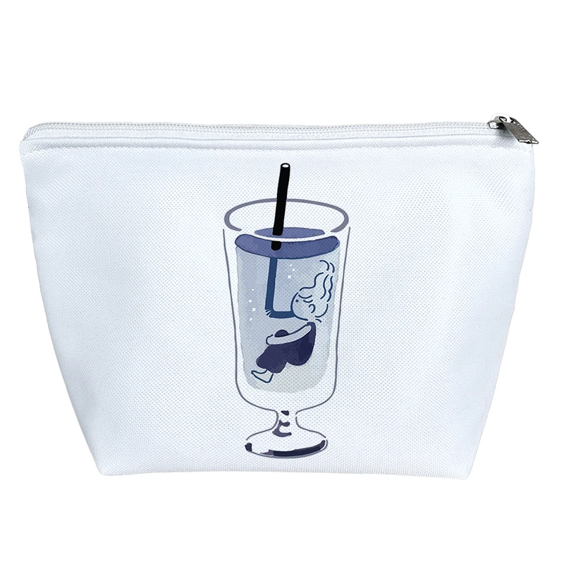 کیف لوازم آرایش دخترانه خندالو مدل غرق شده در لیوان کد 9192