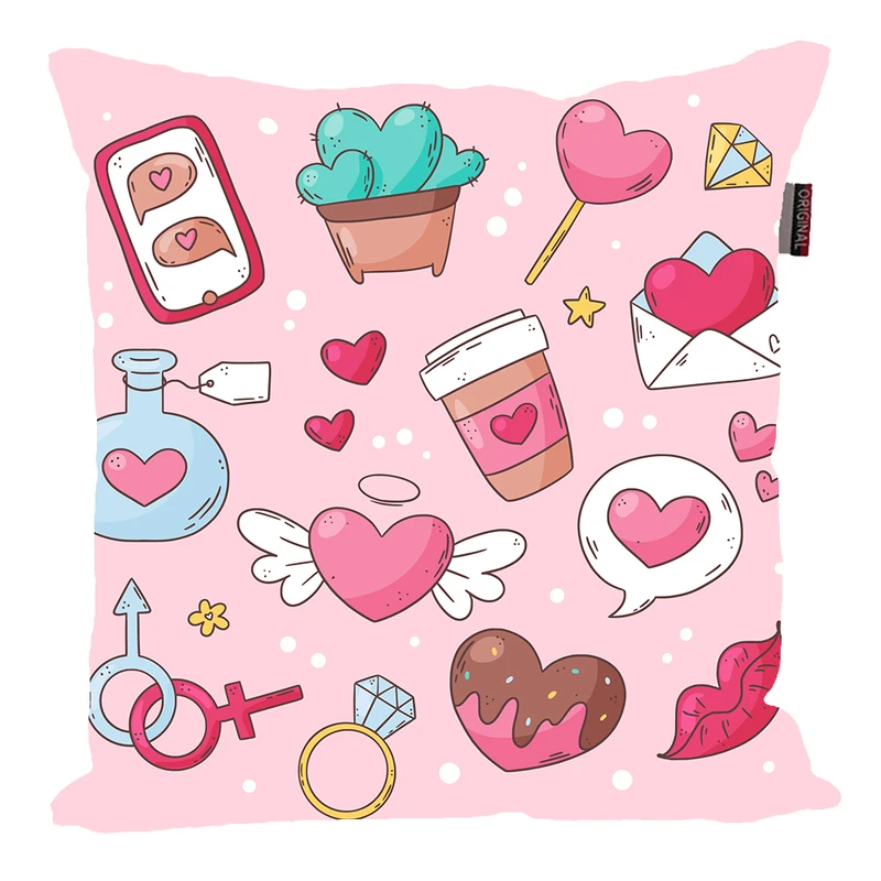 کوسن پاد آفرین مدل عشق طرح LOVE کد PK40891