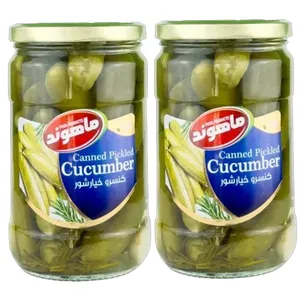 خیارشور نمکی ماهوند - 660 گرم بسته 2 عددی