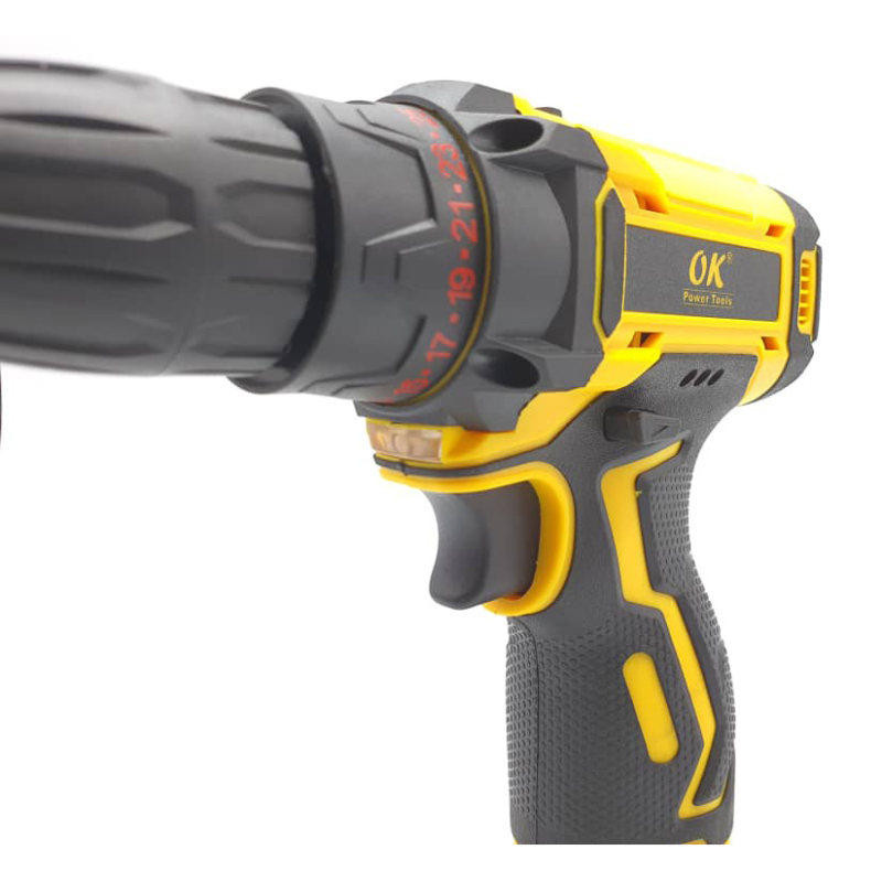 مجموعه 28 عددی دریل پیچ گوشتی چکشی شارژی اوکی  کد OK-1218