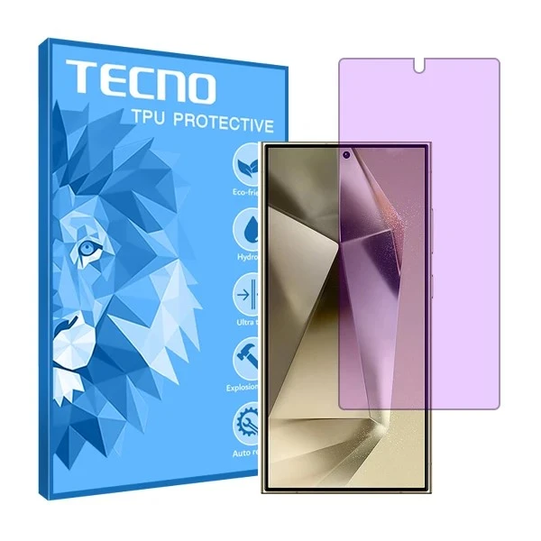محافظ صفحه نمایش آنتی پرپل تکنو مدل هیدروژلی مناسب برای گوشی موبایل سامسونگ Galaxy S24 Ultra 