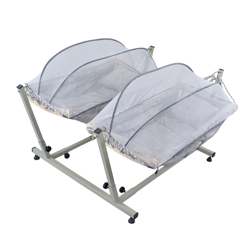 گهواره سنتی نوزاد مدل دوقلو طرح رایان