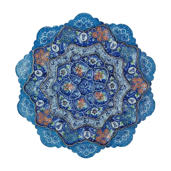 بشقاب میناکاری کد B1033