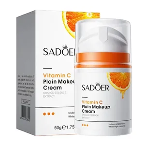 کرم روشن کننده دست و صورت سادور مدل ویتامین سی مناسب برای انواع پوست وزن 50 گرم