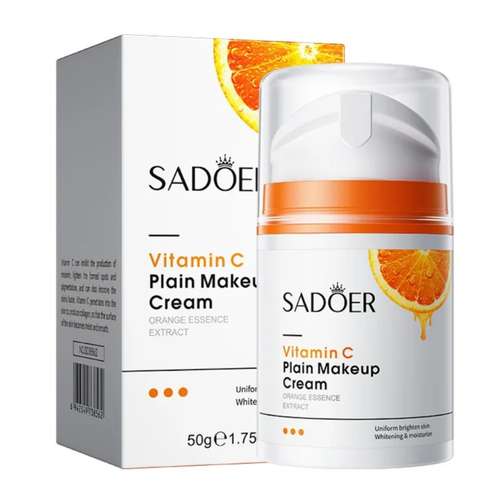 کرم روشن کننده دست و صورت سادور مدل ویتامین سی مناسب برای انواع پوست وزن 50 گرم