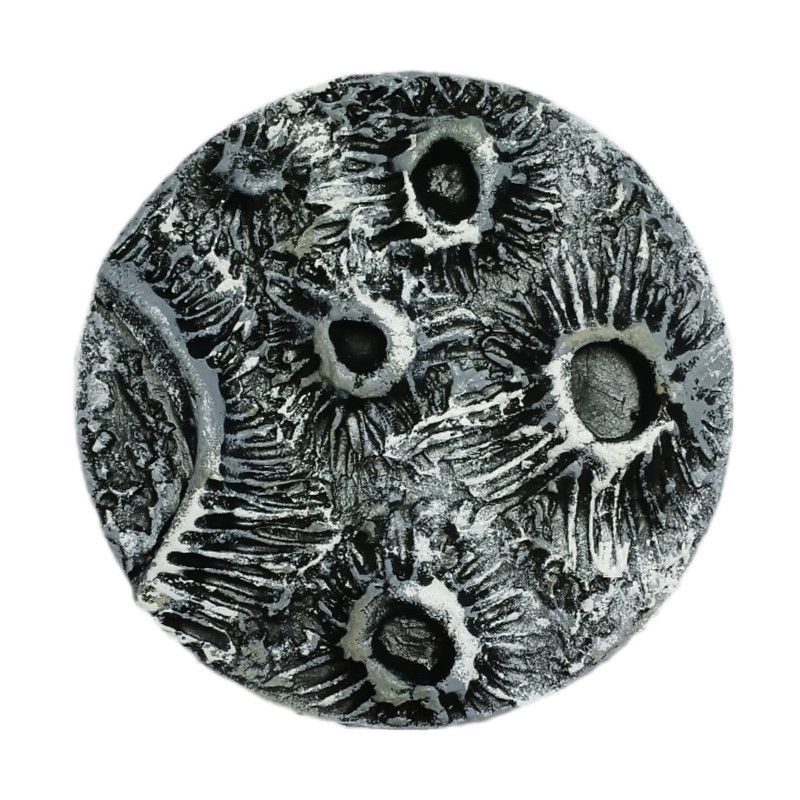 بشقاب دیوارکوب سفالی مدل ماه برجسته کد 20