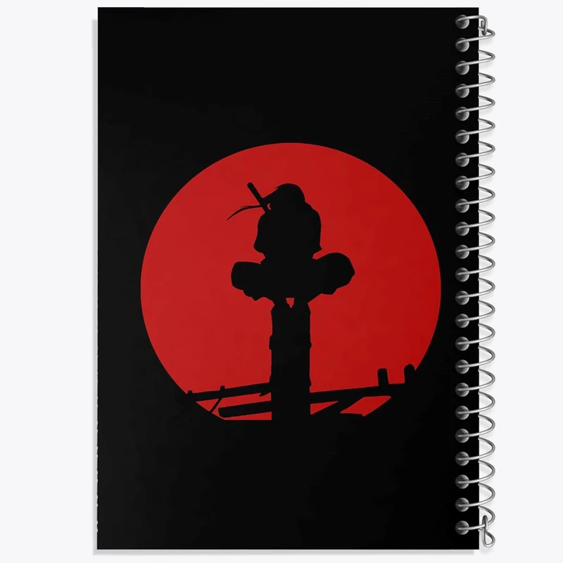 دفتر شطرنجی 50 برگ خندالو طرح اوچیها ایتاچی انیمه ناروتو Naruto کد 11243