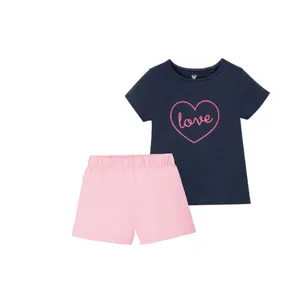 ست تی شرت و شلوارک دخترانه لوپیلو مدل YS001