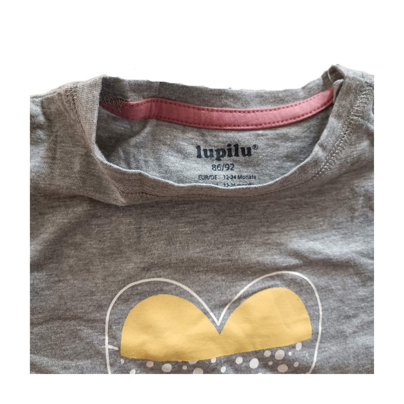 تی شرت آستین کوتاه دخترانه لوپیلو مدل قلب -  - 2