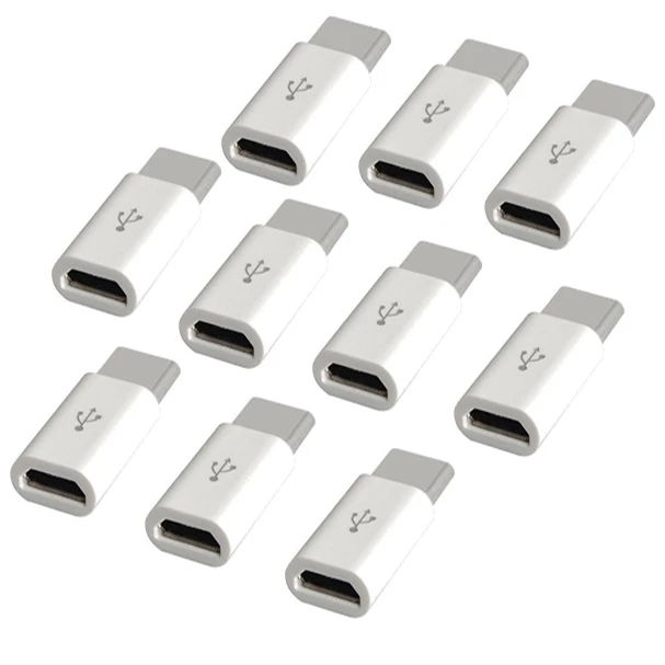 مبدل microUSB به USB-C مدل MTC10 بسته 10 عددی