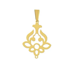 آویز گردنبند هایکا مدل گل نیلوفر کد a.h 210