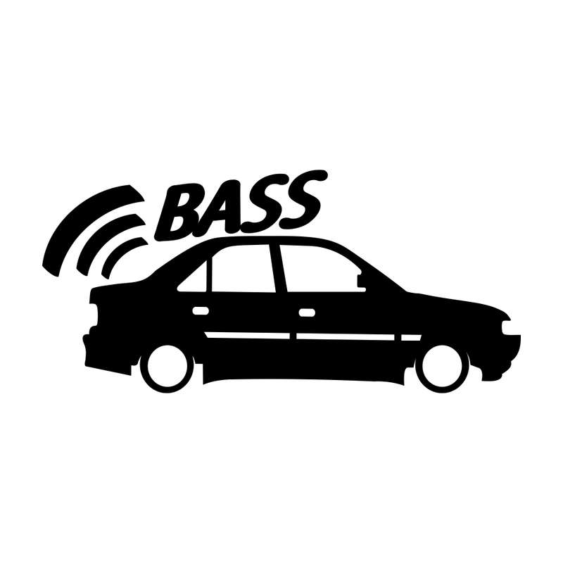 برچسب بدنه خودرو طرح ماشین BASS کد MT-B392 مناسب برای پژو 405
